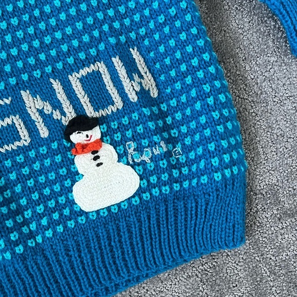 Blue Snowman Sweater - Picture 2 of 5